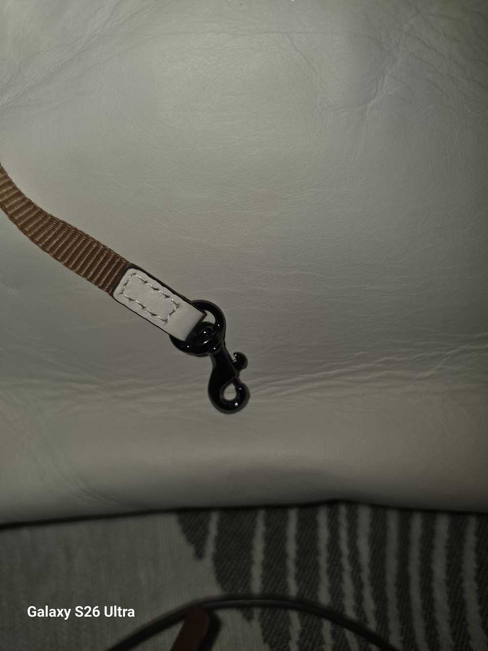 Dooney & Bourke Cream Crossbody with Brown Trim - Picture 3 of 12